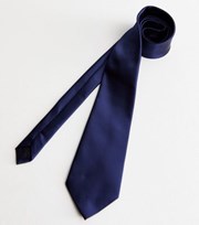 New Look Navy Woven Tie